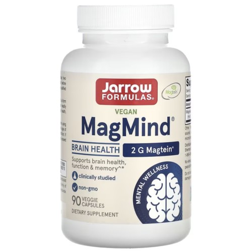 Jarrow Formulas, MagMind, магний, 90 вегетарианских капсул